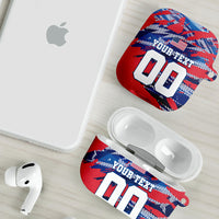 Personalized United States Soccer Eagle AirPods Case American Flag Grunge Patriot Art