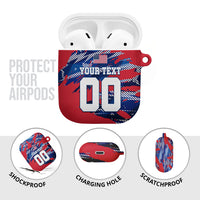 Personalized United States Soccer Eagle AirPods Case American Flag Grunge Patriot Art