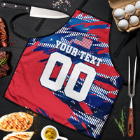 Personalized United States Soccer Eagle Apron American Flag Grunge Patriot Art