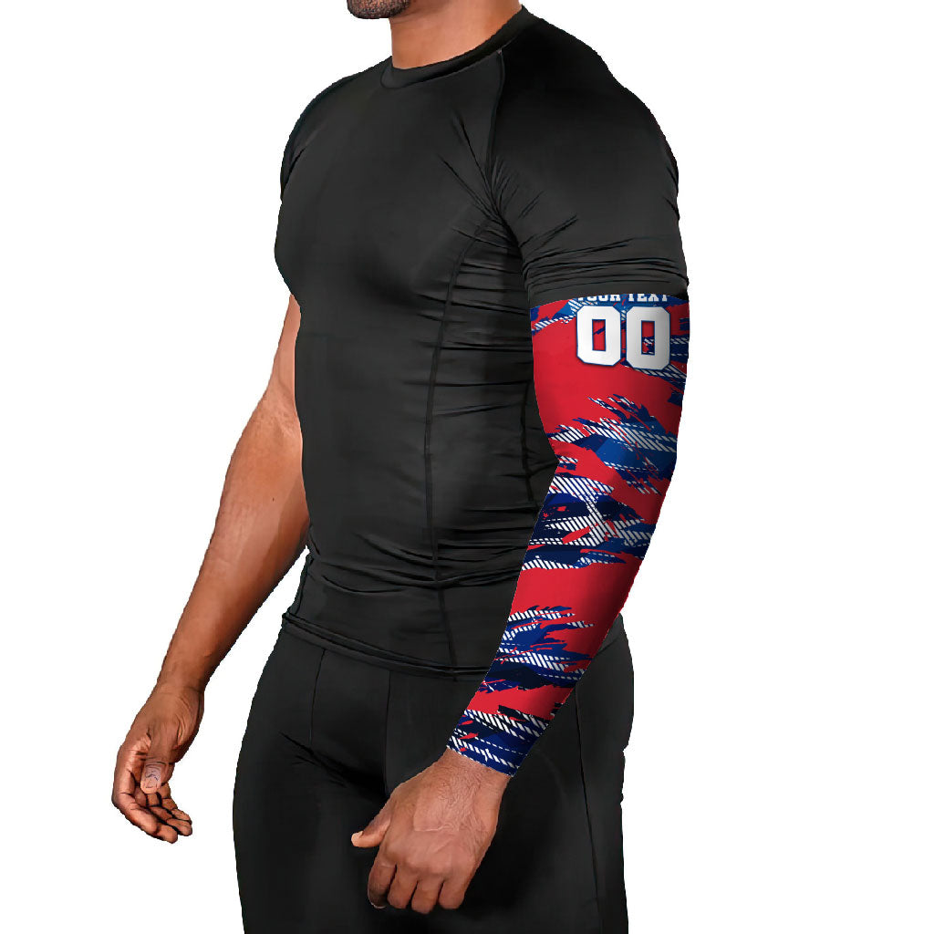 Personalized United States Soccer Eagle Arm Sleeves American Flag Grunge Patriot Art