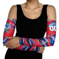 Personalized United States Soccer Eagle Arm Sleeves American Flag Grunge Patriot Art