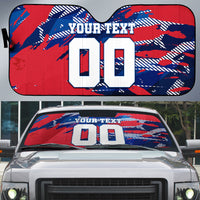 Personalized United States Soccer Eagle Auto Sun Shade American Flag Grunge Patriot Art