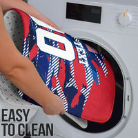 Personalized United States Soccer Eagle Bathroom Set American Flag Grunge Patriot Art