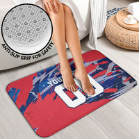 Personalized United States Soccer Eagle Bathroom Set American Flag Grunge Patriot Art