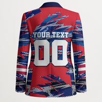 Personalized United States Soccer Eagle Blazer American Flag Grunge Patriot Art