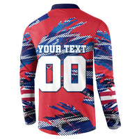 Personalized United States Soccer Eagle Button Sweatshirt American Flag Grunge Patriot Art