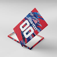 Personalized United States Soccer Eagle Canvas Wall Art American Flag Grunge Patriot Art