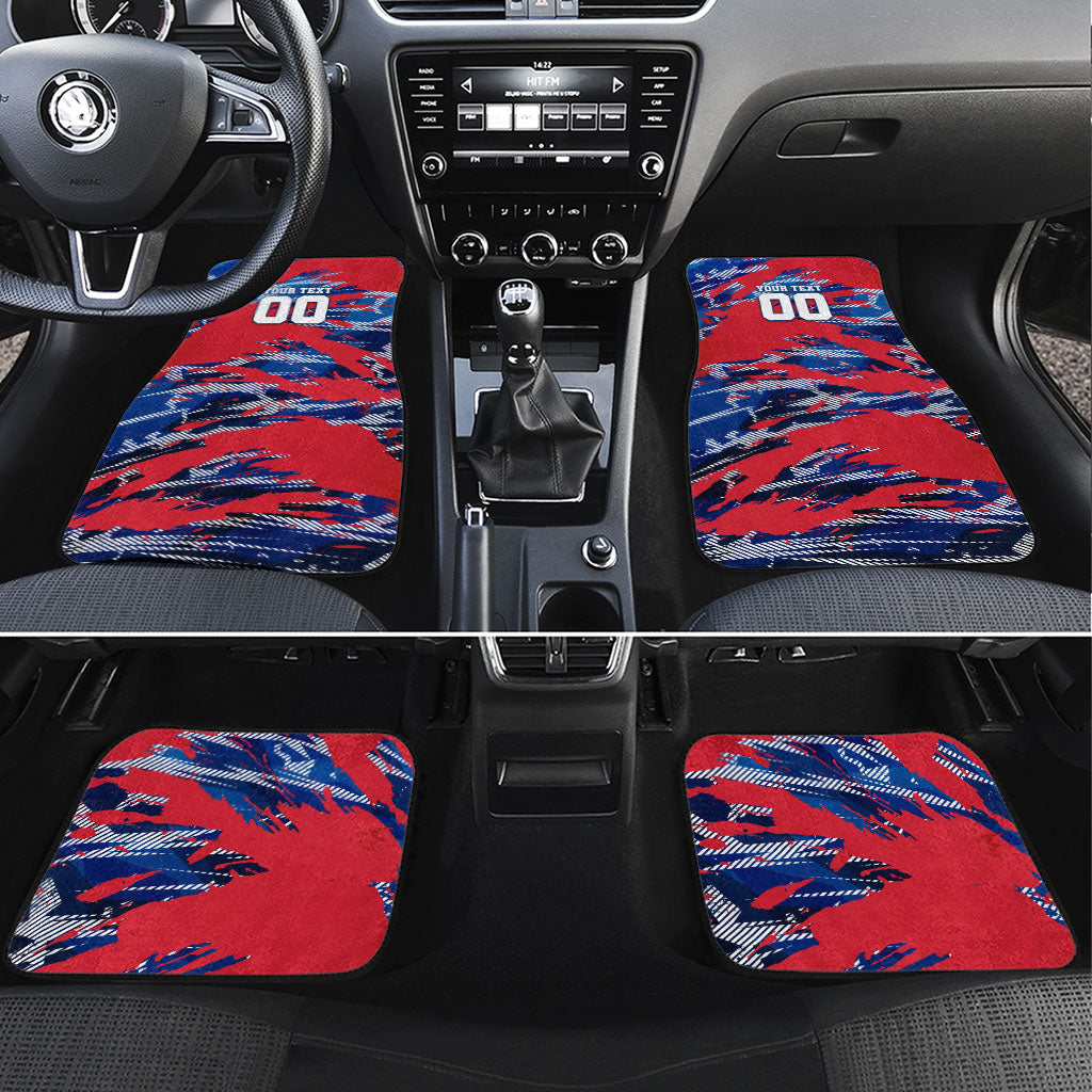 Personalized United States Soccer Eagle Car Mats American Flag Grunge Patriot Art