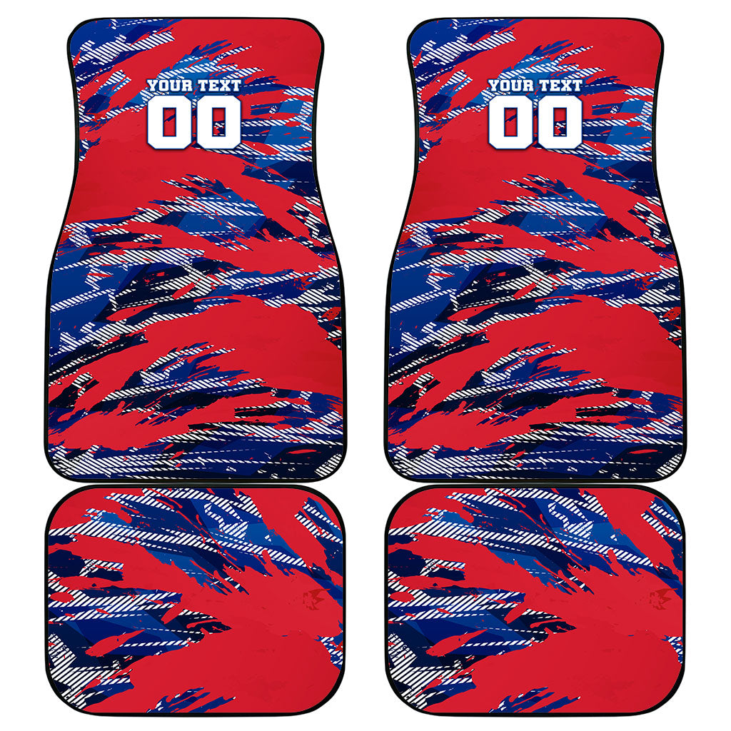 Personalized United States Soccer Eagle Car Mats American Flag Grunge Patriot Art