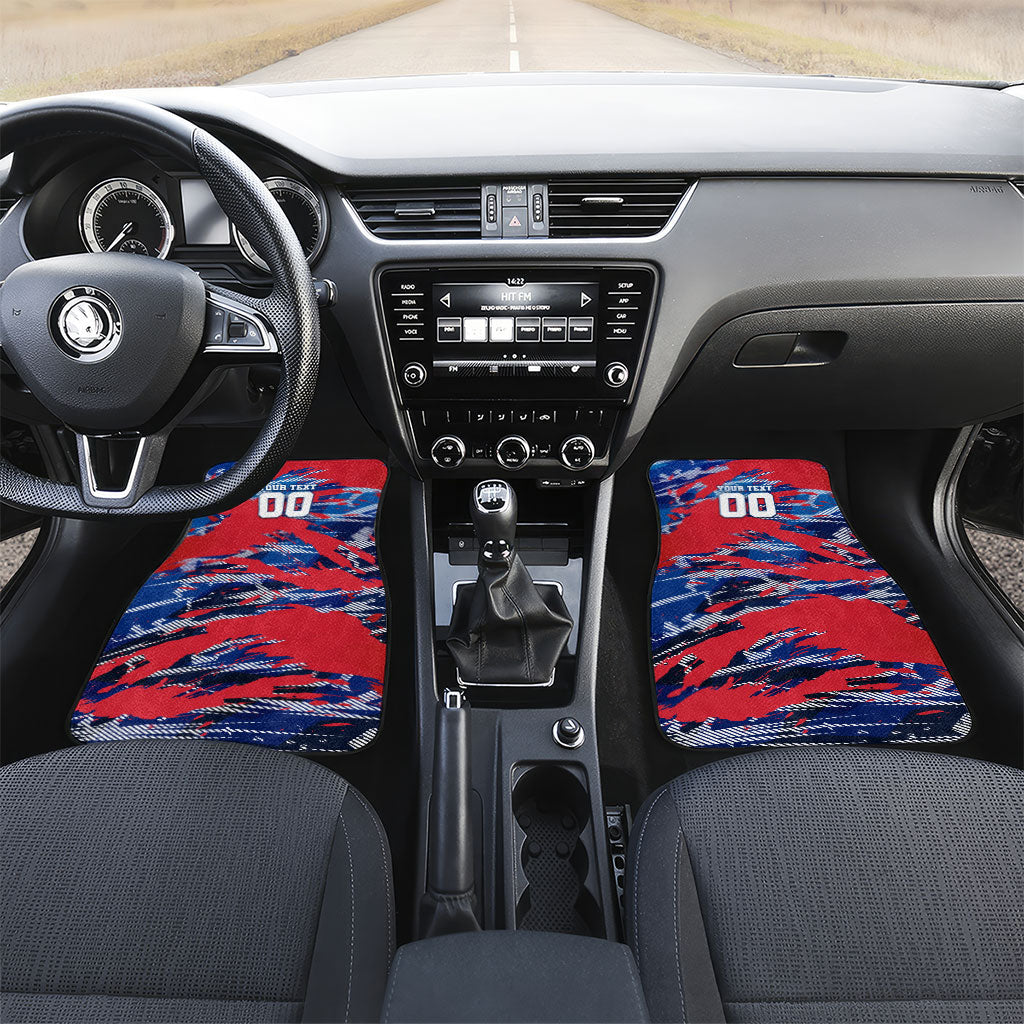 Personalized United States Soccer Eagle Car Mats American Flag Grunge Patriot Art