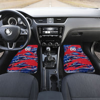 Personalized United States Soccer Eagle Car Mats American Flag Grunge Patriot Art