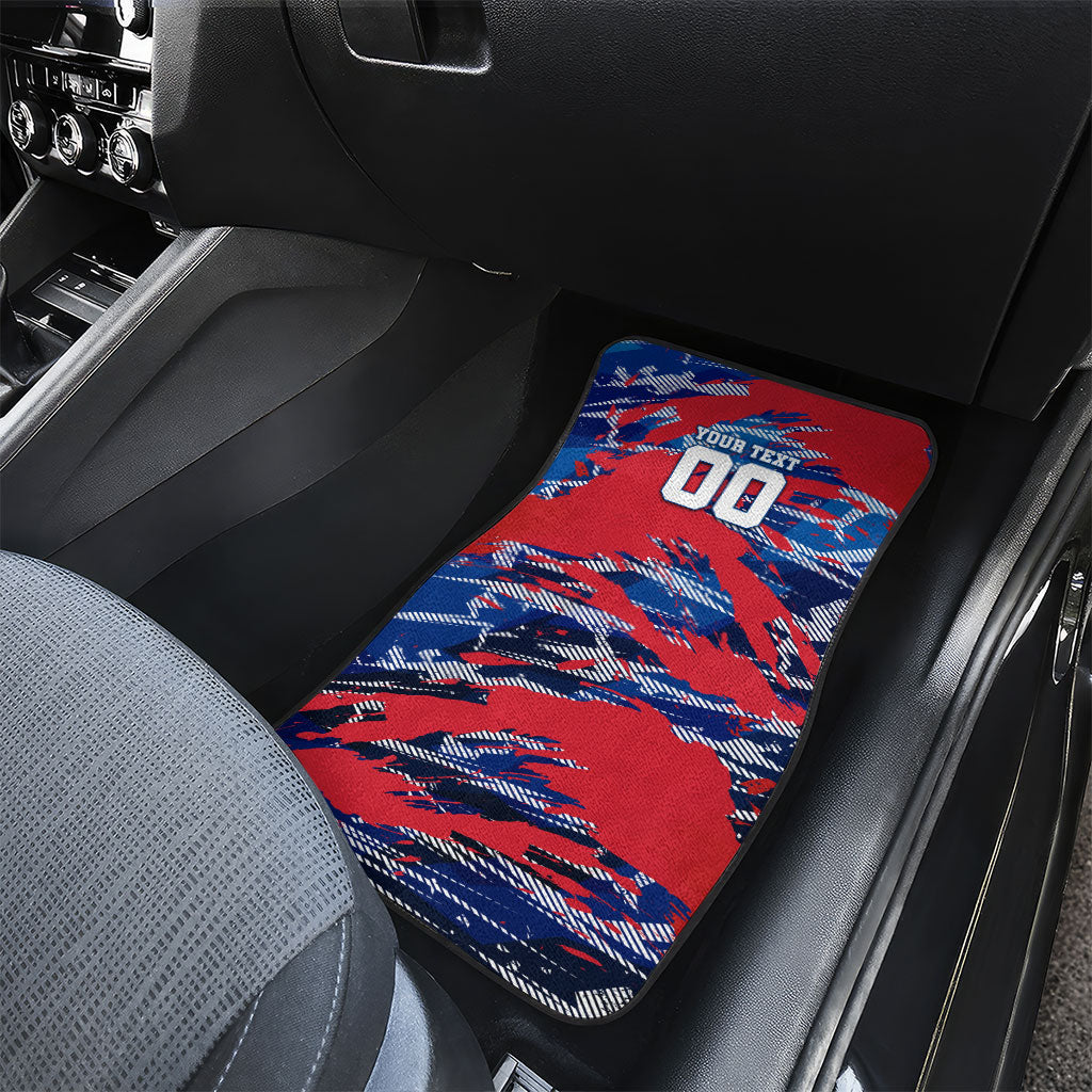 Personalized United States Soccer Eagle Car Mats American Flag Grunge Patriot Art