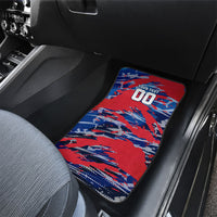 Personalized United States Soccer Eagle Car Mats American Flag Grunge Patriot Art