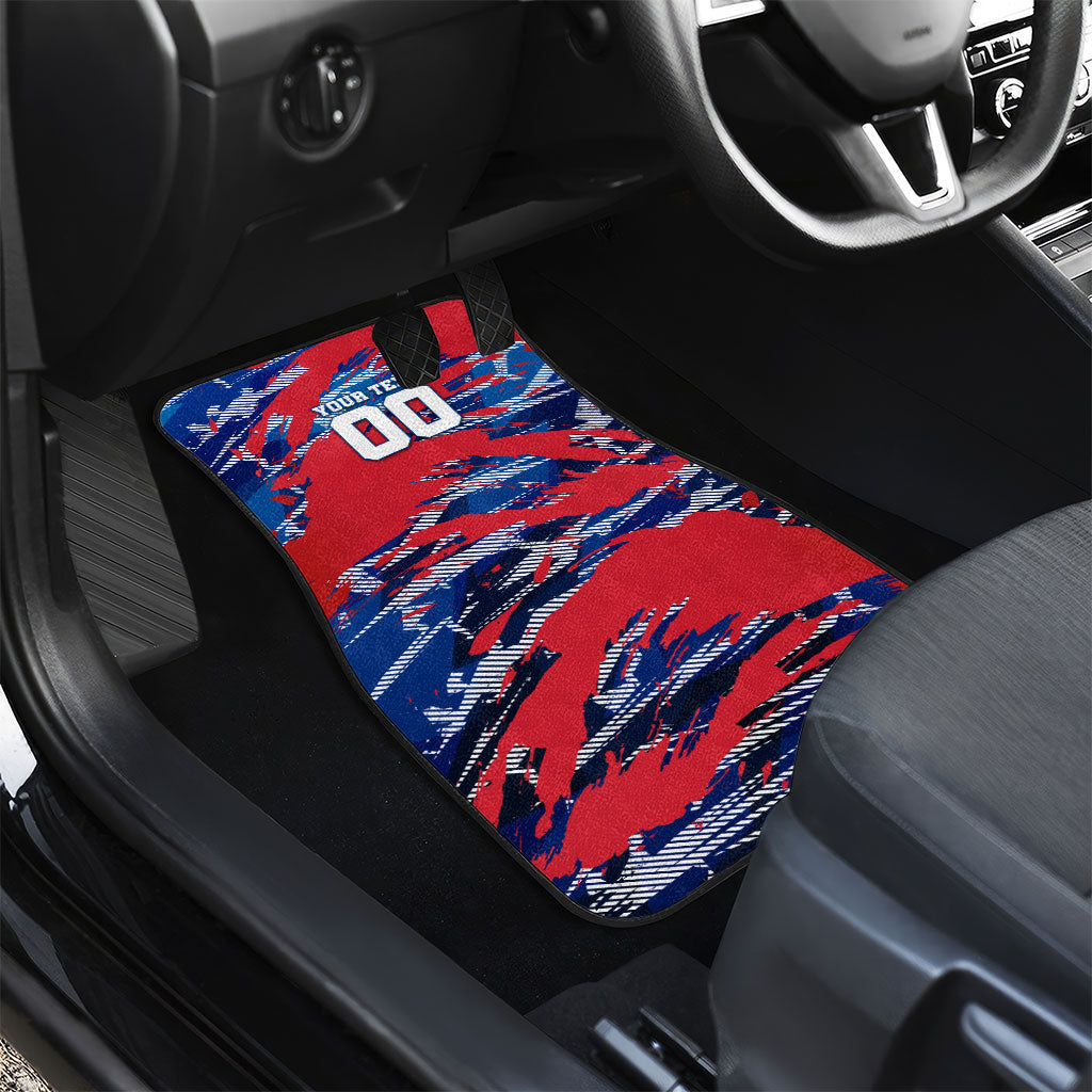 Personalized United States Soccer Eagle Car Mats American Flag Grunge Patriot Art