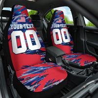Personalized United States Soccer Eagle Car Seat Cover American Flag Grunge Patriot Art