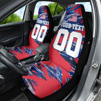 Personalized United States Soccer Eagle Car Seat Cover American Flag Grunge Patriot Art