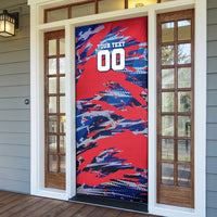 Personalized United States Soccer Eagle Door Cover American Flag Grunge Patriot Art