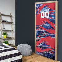 Personalized United States Soccer Eagle Door Cover American Flag Grunge Patriot Art