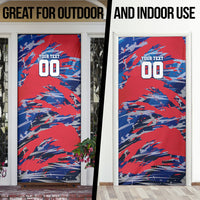 Personalized United States Soccer Eagle Door Cover American Flag Grunge Patriot Art