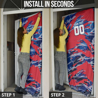 Personalized United States Soccer Eagle Door Cover American Flag Grunge Patriot Art