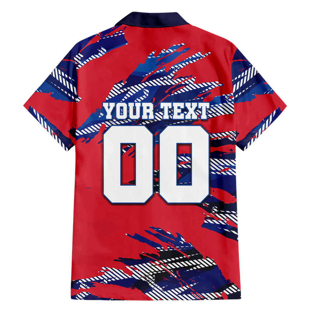 Personalized United States Soccer Eagle Hawaiian Shirt American Flag Grunge Patriot Art