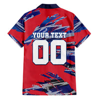 Personalized United States Soccer Eagle Hawaiian Shirt American Flag Grunge Patriot Art