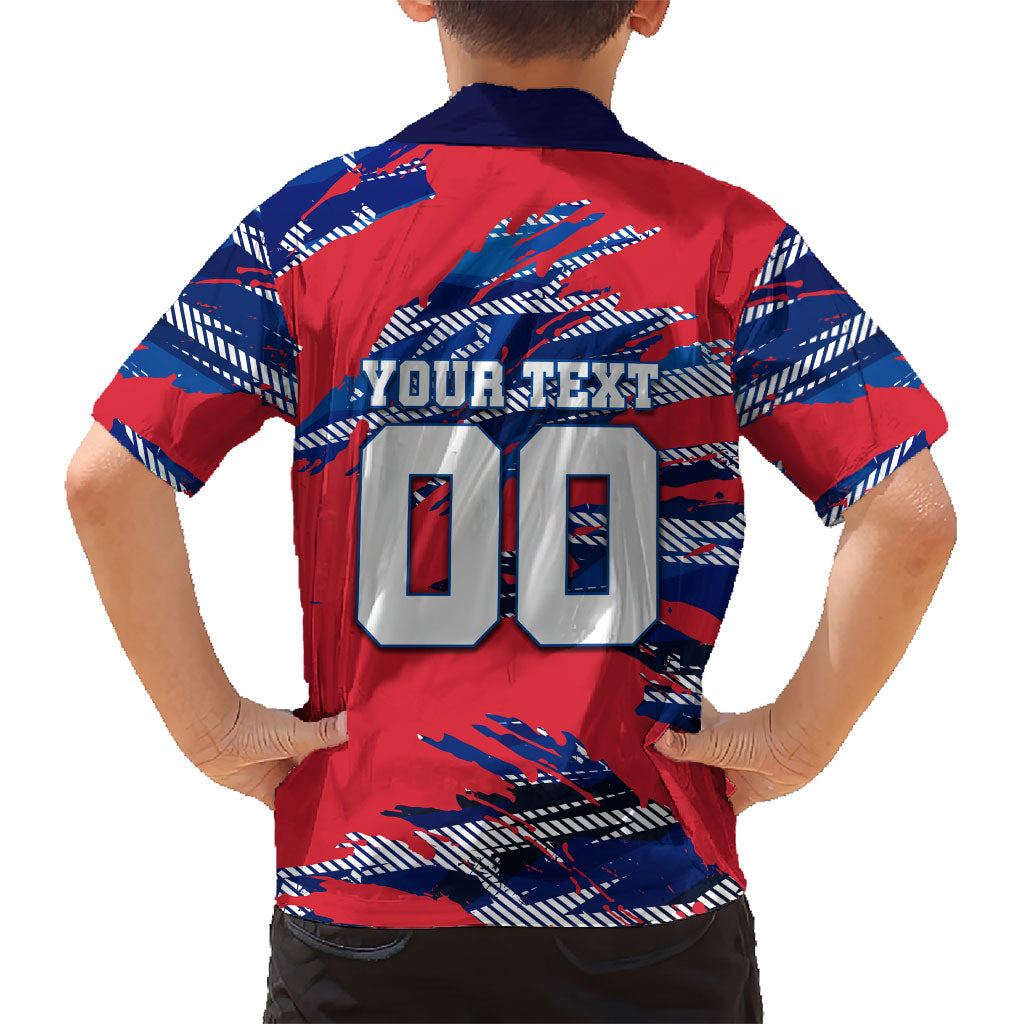 Personalized United States Soccer Eagle Hawaiian Shirt American Flag Grunge Patriot Art