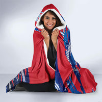 Personalized United States Soccer Eagle Hooded Blanket American Flag Grunge Patriot Art