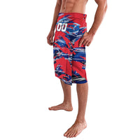 Personalized United States Soccer Eagle Lavalava American Flag Grunge Patriot Art