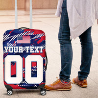 Personalized United States Soccer Eagle Luggage Cover American Flag Grunge Patriot Art