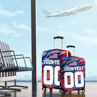 Personalized United States Soccer Eagle Luggage Cover American Flag Grunge Patriot Art