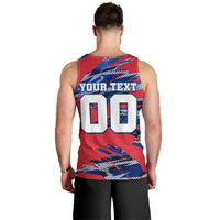 Personalized United States Soccer Eagle Men Tank Top American Flag Grunge Patriot Art