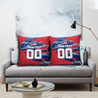 Personalized United States Soccer Eagle Pillow Cover American Flag Grunge Patriot Art