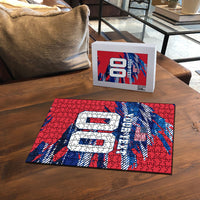 Personalized United States Soccer Eagle Puzzle American Flag Grunge Patriot Art