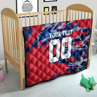Personalized United States Soccer Eagle Quilt American Flag Grunge Patriot Art
