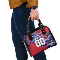 Personalized United States Soccer Eagle Shoulder Handbag American Flag Grunge Patriot Art