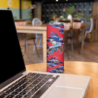 Personalized United States Soccer Eagle Skinny Tumbler American Flag Grunge Patriot Art