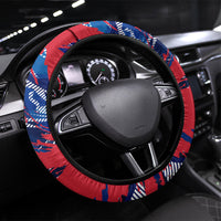 United States Soccer Eagle Steering Wheel Cover American Flag Grunge Patriot Art