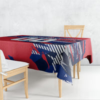 Personalized United States Soccer Eagle Tablecloth American Flag Grunge Patriot Art