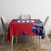 Personalized United States Soccer Eagle Tablecloth American Flag Grunge Patriot Art