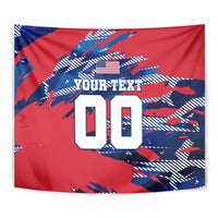 Personalized United States Soccer Eagle Tapestry American Flag Grunge Patriot Art