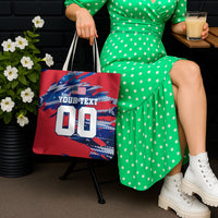 Personalized United States Soccer Eagle Tote Bag American Flag Grunge Patriot Art