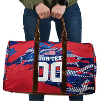 Personalized United States Soccer Eagle Travel Bag American Flag Grunge Patriot Art