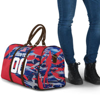 Personalized United States Soccer Eagle Travel Bag American Flag Grunge Patriot Art