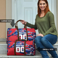 Personalized United States Soccer Eagle Travel Bag American Flag Grunge Patriot Art