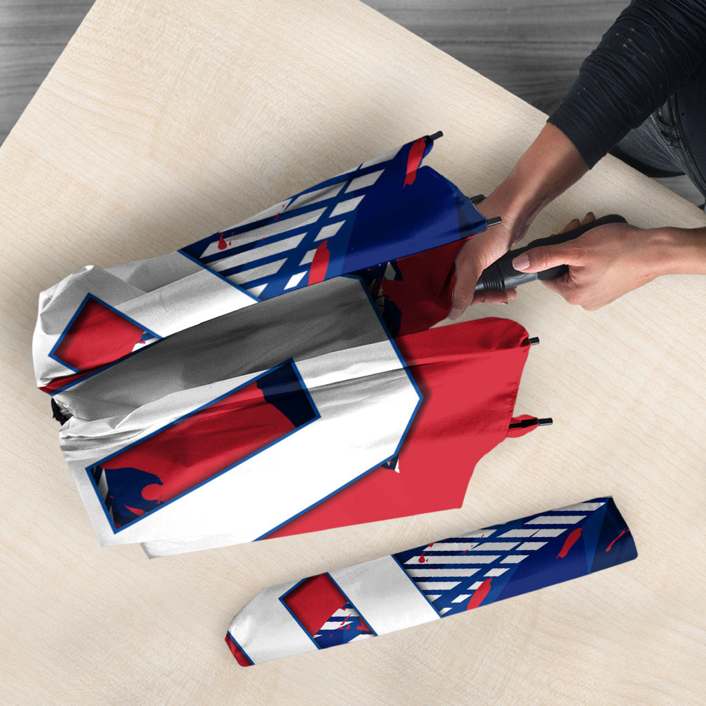Personalized United States Soccer Eagle Umbrella American Flag Grunge Patriot Art