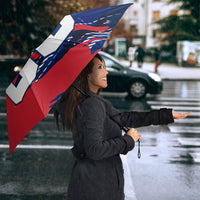 Personalized United States Soccer Eagle Umbrella American Flag Grunge Patriot Art
