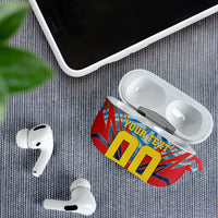 Personalized DR Congo Football Leopard Victory AirPods Case Congolese Soccer Comic Style
