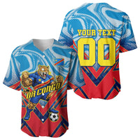 Personalized DR Congo Football Leopard Victory Baseball Jersey Congolese Soccer Comic Style