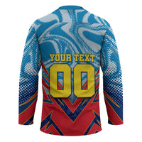 Personalized DR Congo Football Leopard Victory Hockey Jersey Congolese Soccer Comic Style